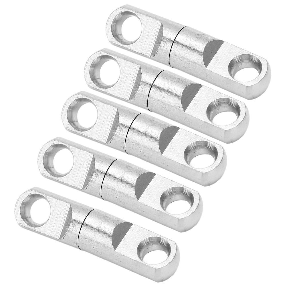 5 StückSet Edelstahl Säulentyp 360 Grad Drehlager Wirbel Angelwirbel Hakenverbinder 7#