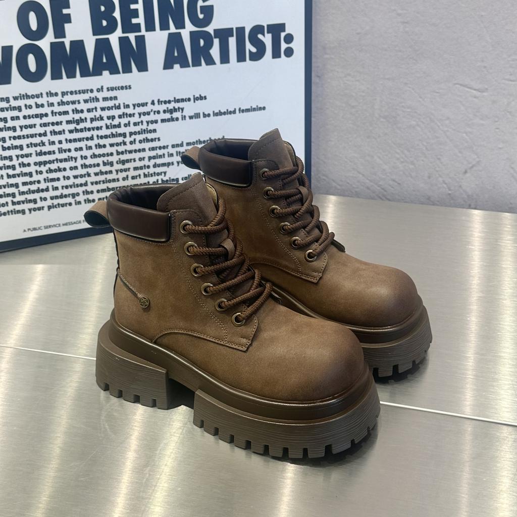 Women's Boots Thick-soled Mid Heel 2024 Hot Sale Winter Wear Resistant Water Proof Casual Comfortable Boots Botines De Mujer