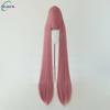 700g Alta Qualità 59" 150cm Lunga Dritta Parrucca Cosplay Con Frangia Biondo Marrone Rosso Verde Blu Resistente al Calore Colori Capelli Parrucche Anime
