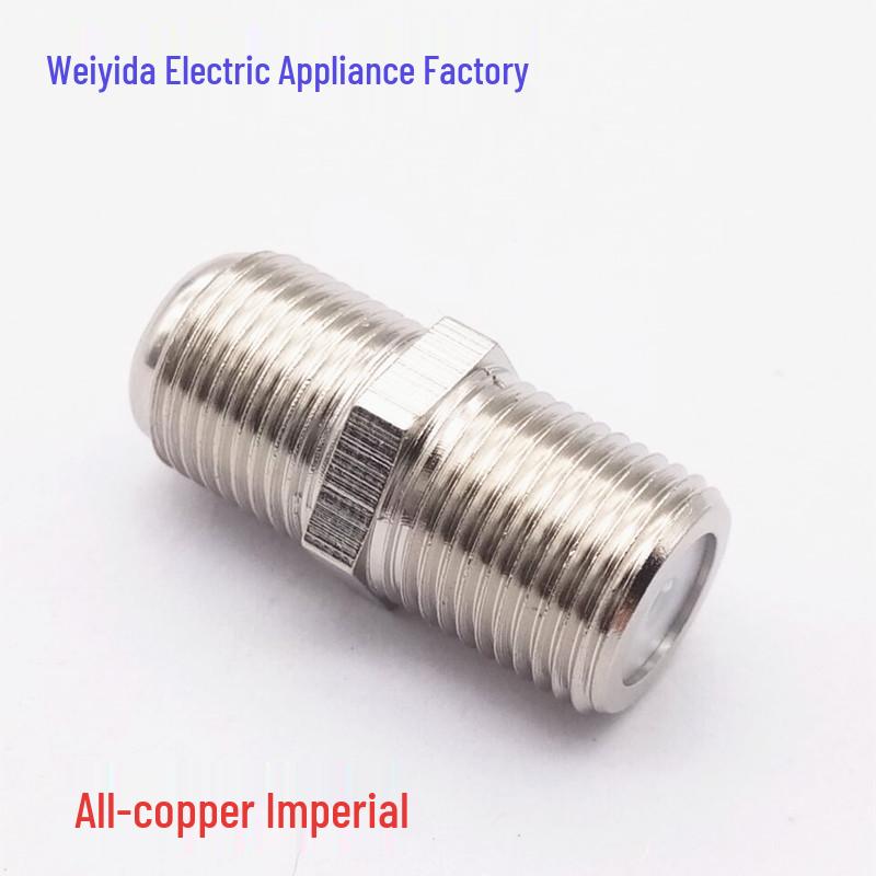 Copper F-Female TV Adapter Extension Cable Connector