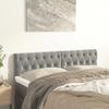 VidaXL 2x Headboards Bedroom Furniture Bed Accessories Single Bed Heads Interior Bed Frame Heads Light Grey 346362