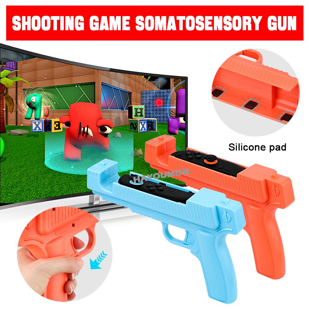 2026 New Shooting Gun Controller for Switch 2 Left Right Handle Holder Somatosensory Gaming Gun Joypad Gunstock Hand Grip