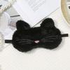 1Pc Cute Cartoon Cat Plush Sleeping Eye Mask Comfortable Sleep Mask Sleep Aid Traveing Home Shading Light Eye Cover Eyeshade