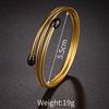 Atoztide New Open Bangle Bracelets for Women Stainless Steel Gold Color Adjustable Star Heart Bracelet Accessories Jewelry Gift