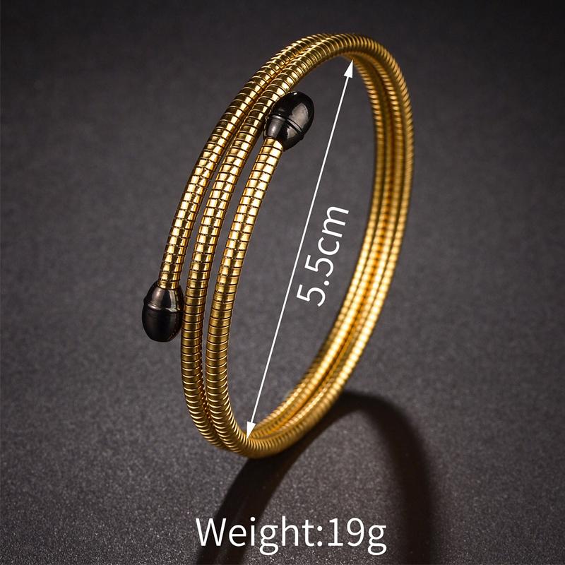 Atoztide New Open Bangle Bracelets for Women Stainless Steel Gold Color Adjustable Star Heart Bracelet Accessories Jewelry Gift