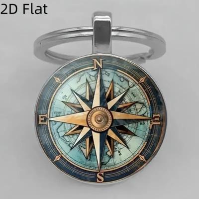 Anchor And Glass Keyring Pendant Keyring Accessory Decorative Pendant Keyring