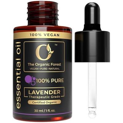 USDA Organic Lavender Essential Oil - Therapeutic Grade Lavender Oil for Skin, and Aromatherapy - 100% Pure Organic Lavender Essential Oil