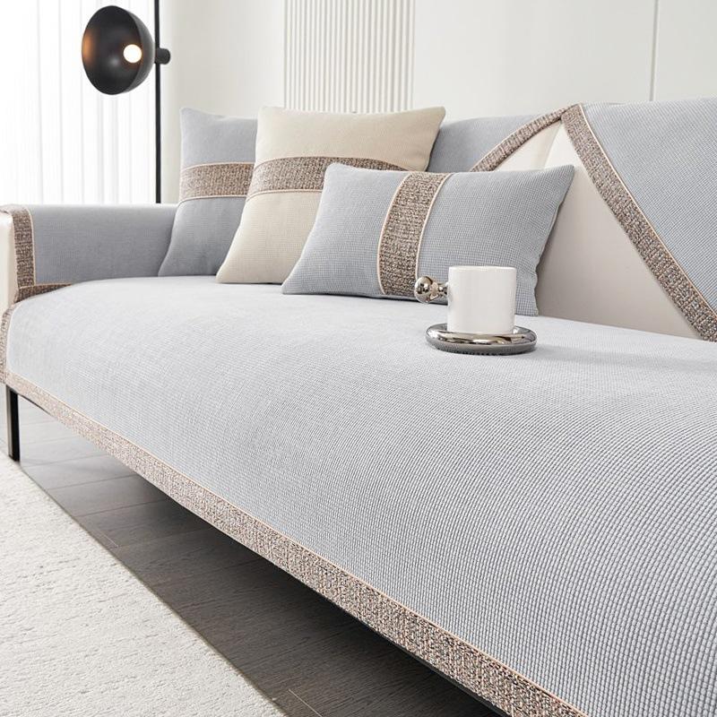 Sjofnil Sofapute Fire Sesonger Universell Sklisikker Pute Rimelig Luksusstil Moderne High-End Lær Sofatrekk Håndklepute