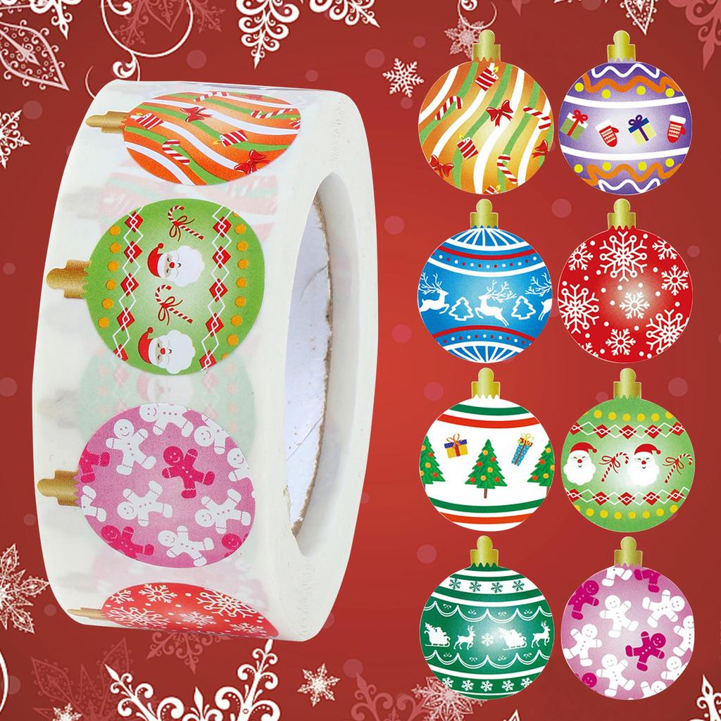 500 Stück Frohe Weihnachten Aufkleber Cristmas Xmas Party Siegel Etiketten Aufkleber Für DIY Geschenke Backverpackung Umschlag Schreibwaren Dekor
