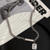Zircon Necklace for Men, Titanium Steel Full Diamond Pendant, Non-fading, Unique, Simple, Versatile, High-end Accessory, New Women's Accessory