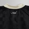 Kith V-Neck Pullover Letter Print Drop Shoulder Long Sleeve Sweatshirt Unisex Sweatshirt Black KHM031912-001