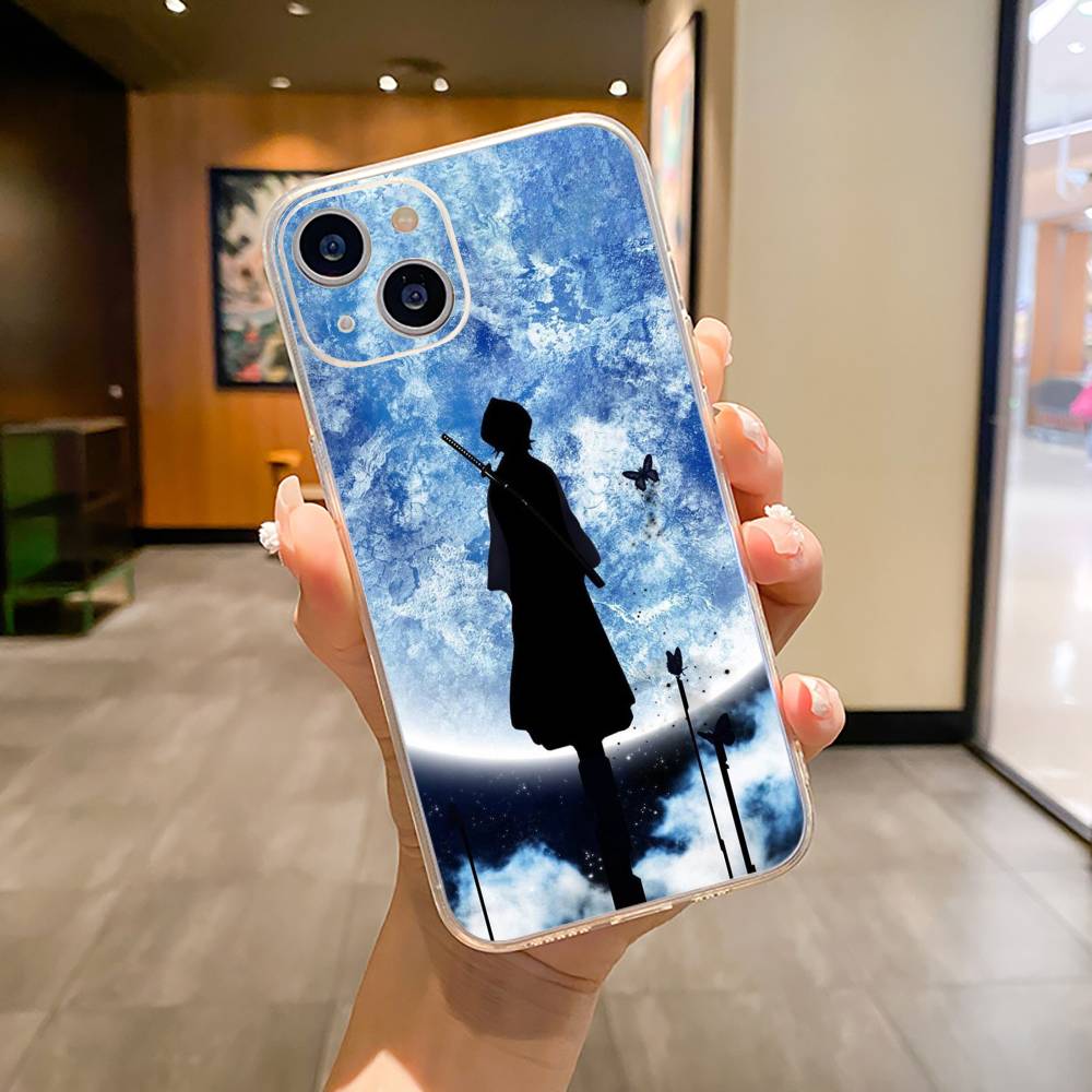 

B-Bleach- anime- Rukia- Kuchiki Phone Case For iPhone17,16,15,14,13,12,11 ,Pro Max,16/15/14 Plus Transparent Cover iPhone17