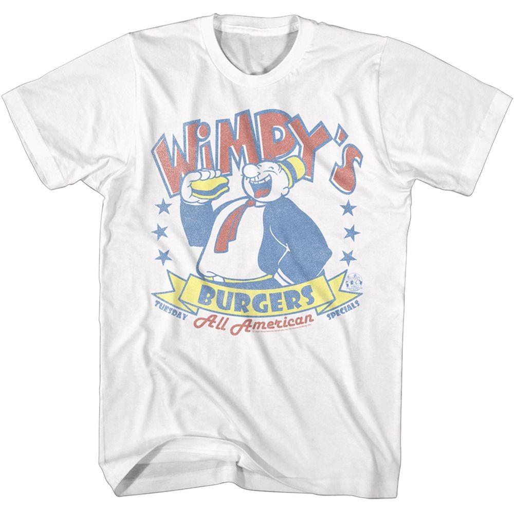

Popeye - Whimpys Burgers - Short Sleeve - Adult - T-Shirt 3XL