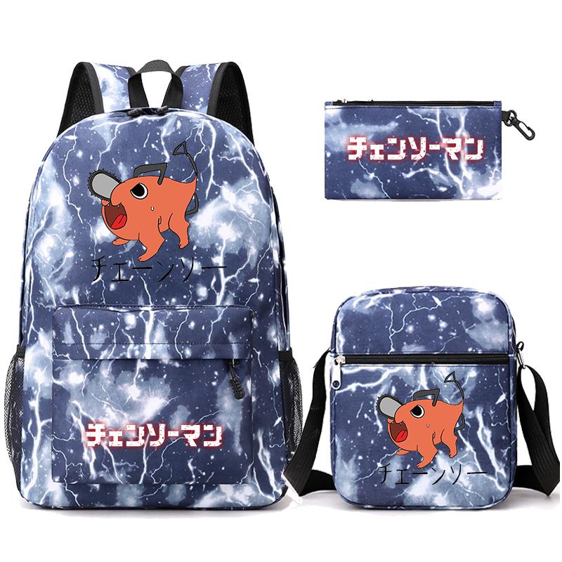 3 Teile/satz Anime Gedruckt Rucksack Sharingan Jugendliche Große Kapazität Cartoon Student Schul Mädchen Zurück Zu Schule Tasche