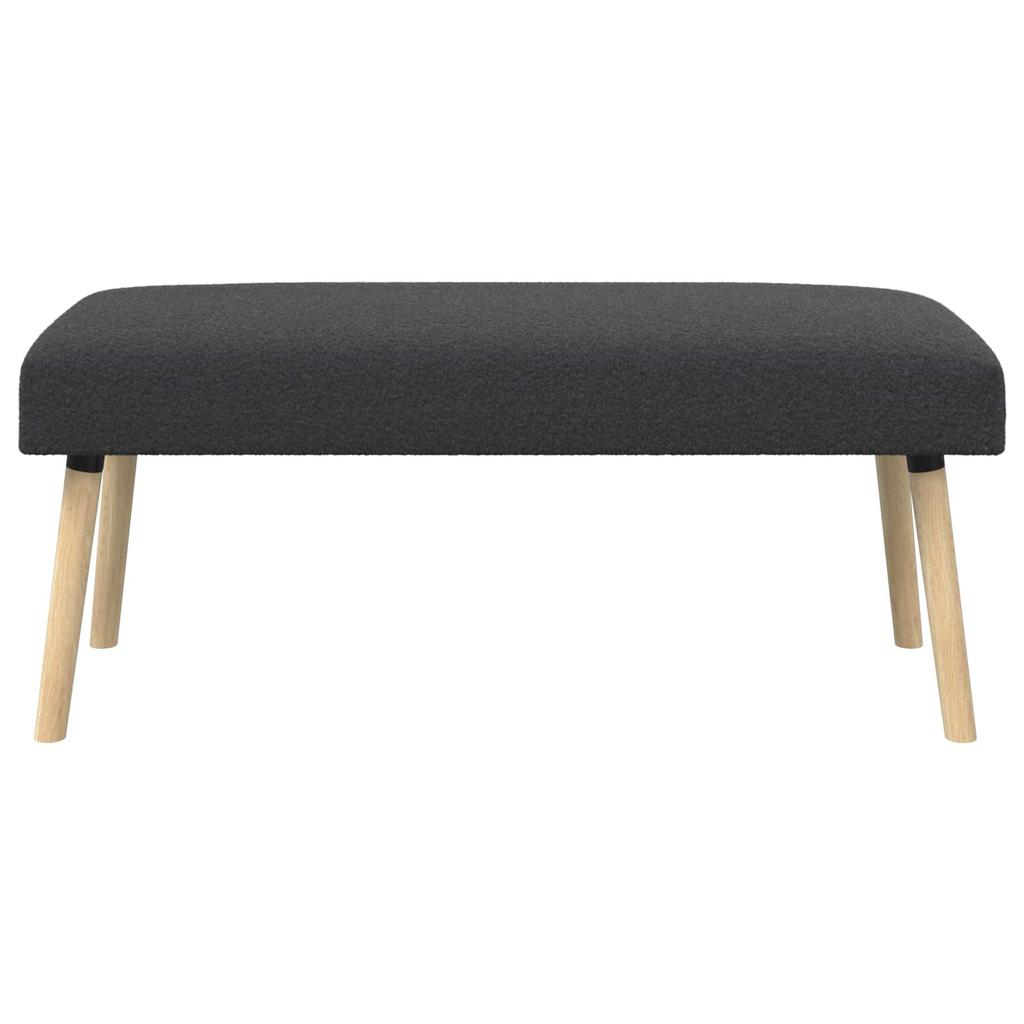 Bench Uni Dark Gray 110 X 40 X 46 Cm Boucle