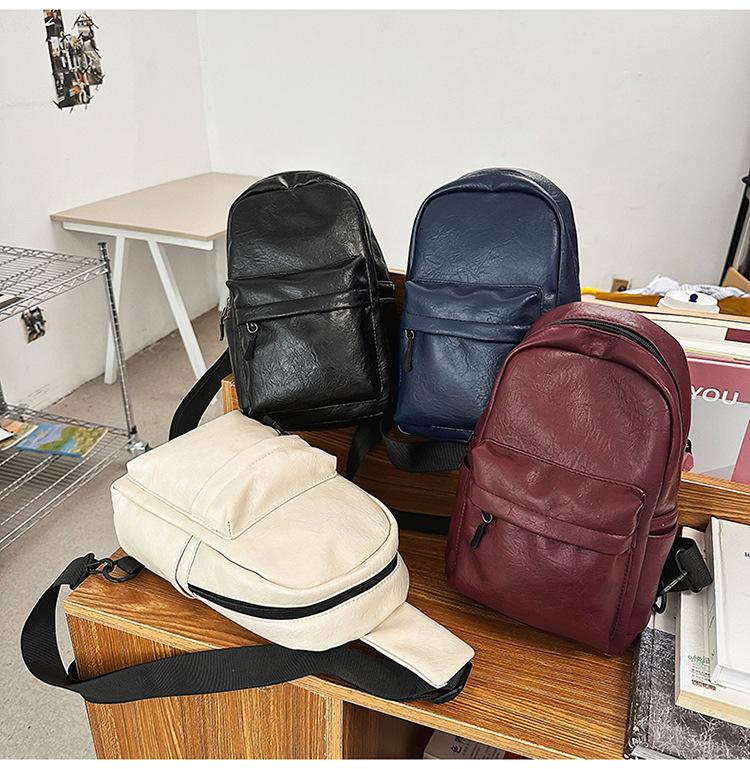 Charming choice! Oily leather large-capacity backpack, Korean version of fashion interprets the new style of women's commuting