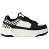 MLB Chunky Liner Slip Resistant Low top Skateboard Shoes Unisex Black White 3ASXCA12N-50WHS(Team113- BOX)