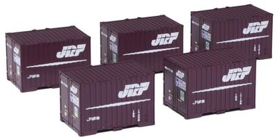 KATO N Gauge 19G Container, Old Paint, Pack of 5, Railway Model Supplies, 23-577-A