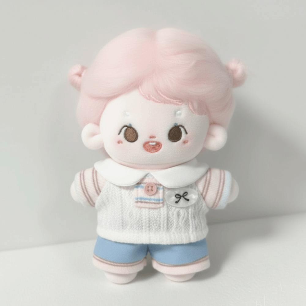 T-shirt Doll Clothes Outfit Shorts Doll Dress Up Set 10cm Cotton Doll Clothes  Doll Accessories