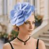 Fashion Headpiece 3D Flower Fascinators Hat Large Flower Formal Tea Party Hats Rose Fascinators Tea Parties