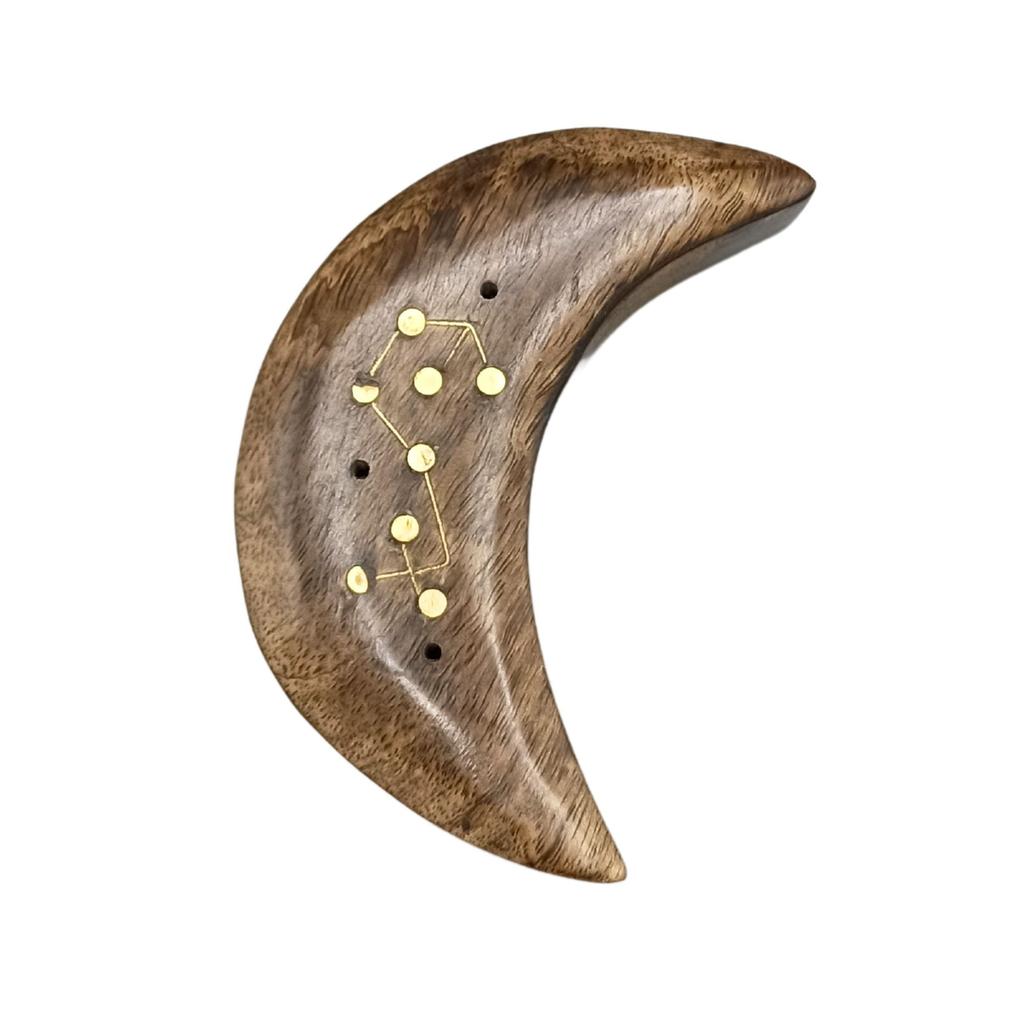 Incense Burner, Brass Zodiac Sign Moon
