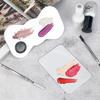 Stainless Steel Makeup Mixing Palette Ring for Professional Artists - Foundation & Lipstick