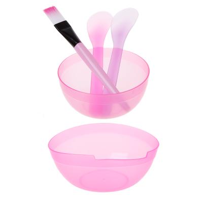 3 Adet Yüz Maskesi Kasesi Güzellik DIY Makyaj Fırçası Kaşık Çubuk Alet Seti Ev Yapımı