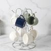 Fine Workmanship Tea Cup Storage Rack Silver Coffee Mugs Storage Rack Cup Drying Rack  Desktop