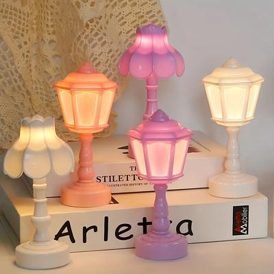 New Geometric Flower Bud Rechargeable Table Lamps Desk Night Bedroom Dining Night Light Simple Modern Decoration