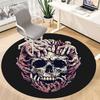 1PC Skull Hands Office Round Area Rug,  Mat Suitable ForOffice, Under Office Chairs Bedroom Living Room Home Decor, Room Deco