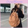 Stylish Washed Canvas Backpack For Women Chic And Versatile University Bag