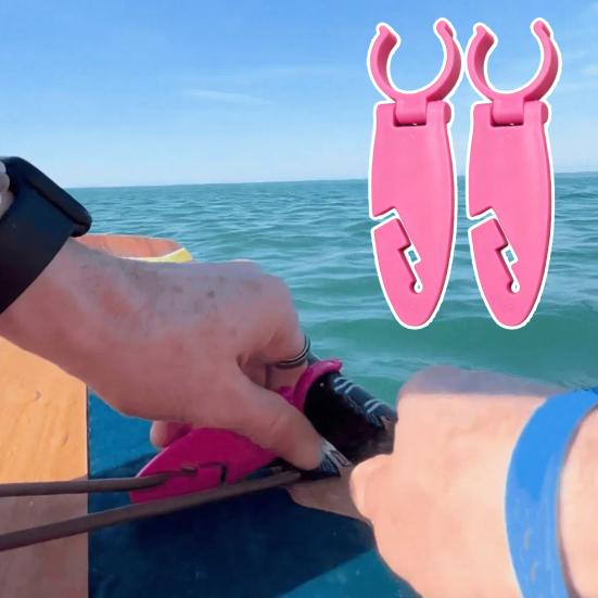 1 Pair 3D Printed Paddle Grip for Kayak Canoe, Paddle Shaft Holder with Clip, Lightweight Kayaking Accessory for Secure Grip, Water Sports Tool
