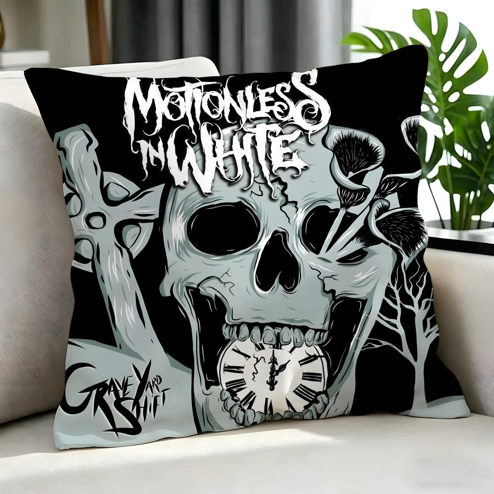 Band MMotionless In White Cushion Cover Cushion Cover Set Pcs x x x Pillowcase Decorative Sofa Home Decor