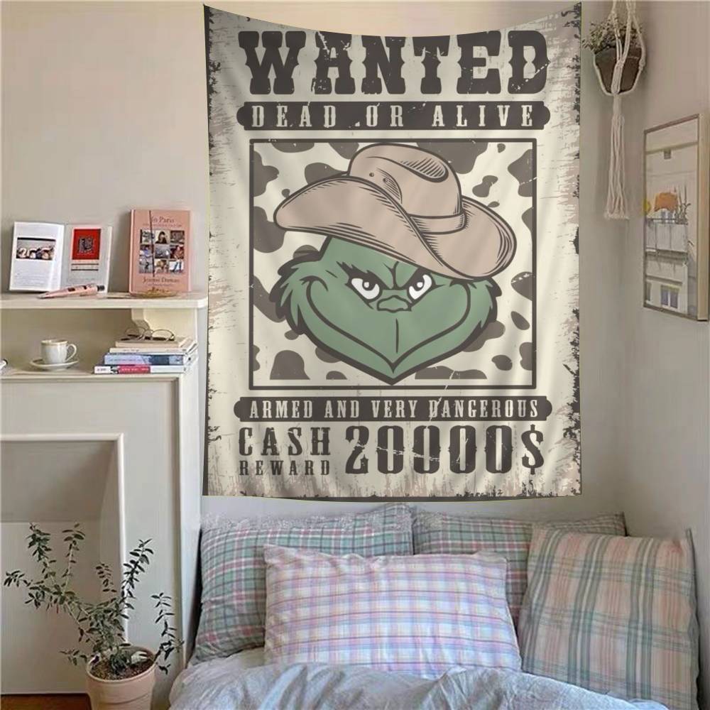 Film The G-Grinch C-Christmas Diy Wall Tapestry For Living Room Home Dorm Decor Wall Art Decor