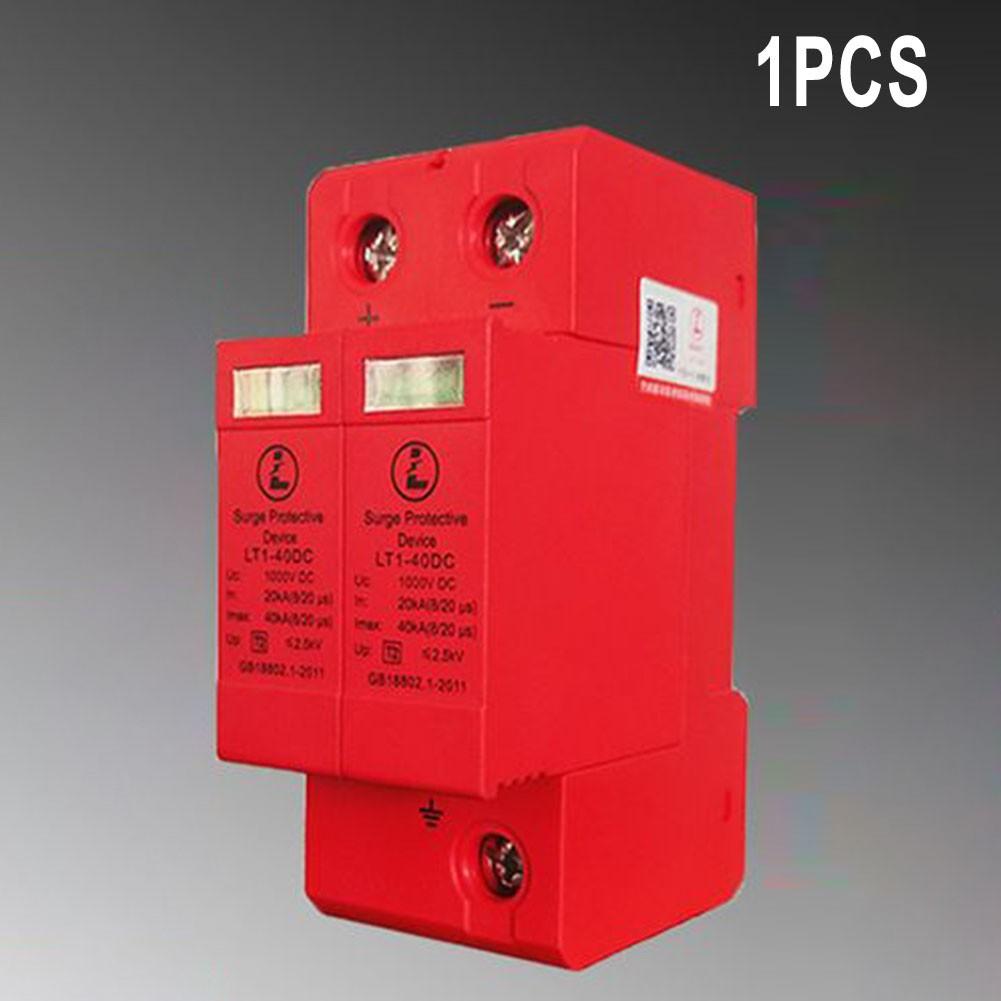 2P For SPD PV DIN Rail Low Voltage Arrester Surge Protector DC1000V 20KA~40kA