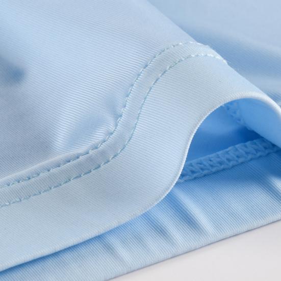 Men Boxer Underwear Elastic Mid-rise Tight Cut High Elasticity Shorts Briefs Solid Color U-Convex Ice Silk Panties