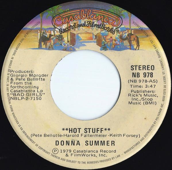 

7inch Record DONNA SUMMER - Hot Stuff NB978 Casablanca 1979 Canada Dance & Electronica Used