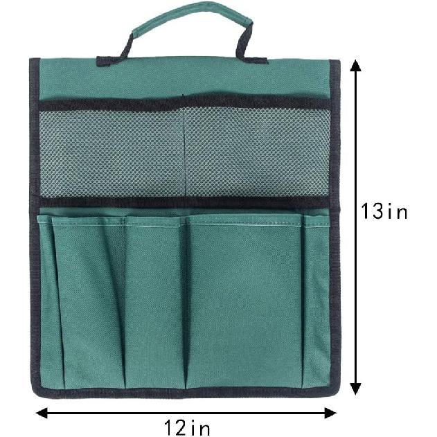 Garden Kneeler Tool Bags, Garden Stool Storage Bag,Kneeling Chair Garden Tool Bag Black
