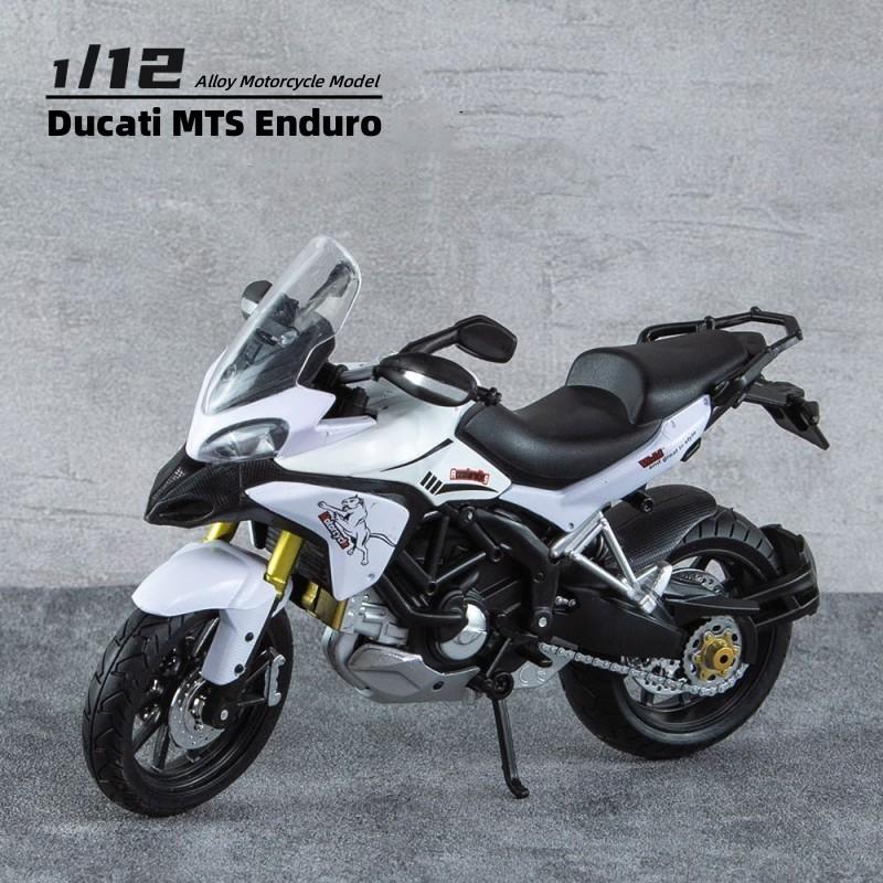 1/12 Ducati MTS Enduro Motorcycle Model Diecast Toy Vehicles Collection Autobike Shork-Absorber Off Road Autocycle Toys Car Gift