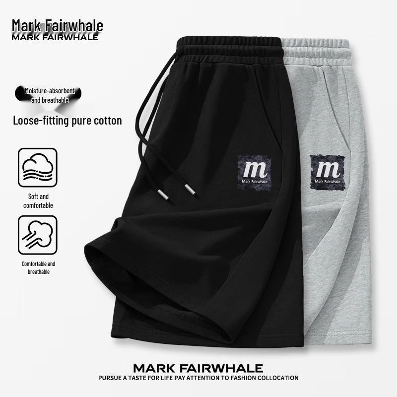 MARK FAIRWHALE Men s Moisture-Wicking Casual Cotton Shorts 3XL