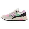 New Balance Nb 580 Bequemes Stoff Low Top Laufschuhe Damen Sneaker Grau Pink CWT580EB