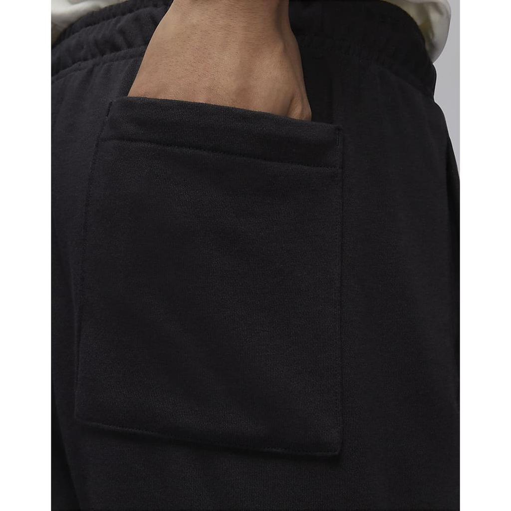 Jordan Flight MVP Solid Color Lace-Up Casual Tapered Baseball Style Knit Sports Pants Men Pants Black FN4670-010