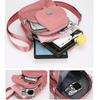 1PC Lady Casual Messenger Bag  Solid Color Multi-function Purse Multi-layer Lightweight Oxford Handbag  Suitable for Going Out