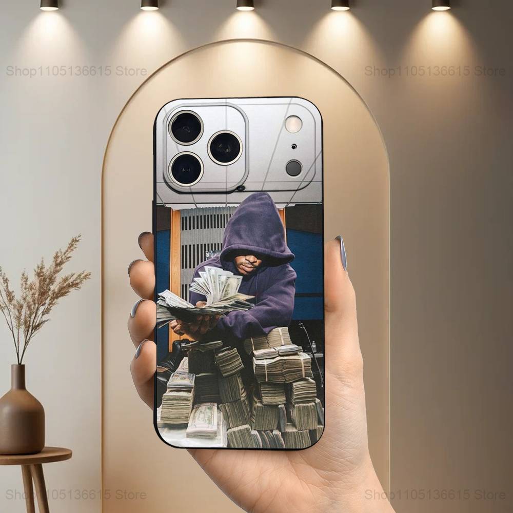 Rapper F-FUTURE Cool Phone For iPhone 13,12,15,14,11,16,17,Plus,Pro Max,XS,X,XR,SE,Mini,8,7,Soft Silicone Black