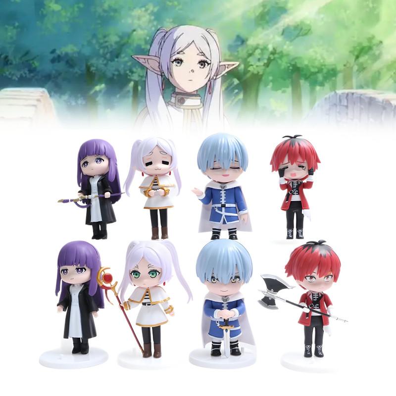 8pcs Beyond Frieren Journeys End Fern Stark Action Figure Anime Doll Display