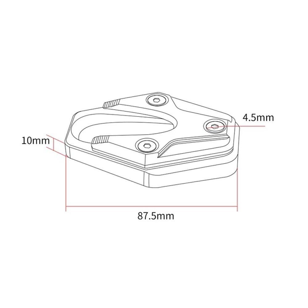 FOR GSX250R GSX250R 2013-2021 Motorcycle Kickstand Foot Side Stand Extension
