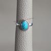 Oval Turquoise Ring: Handmade 925 Sterling Silver Boho Ring