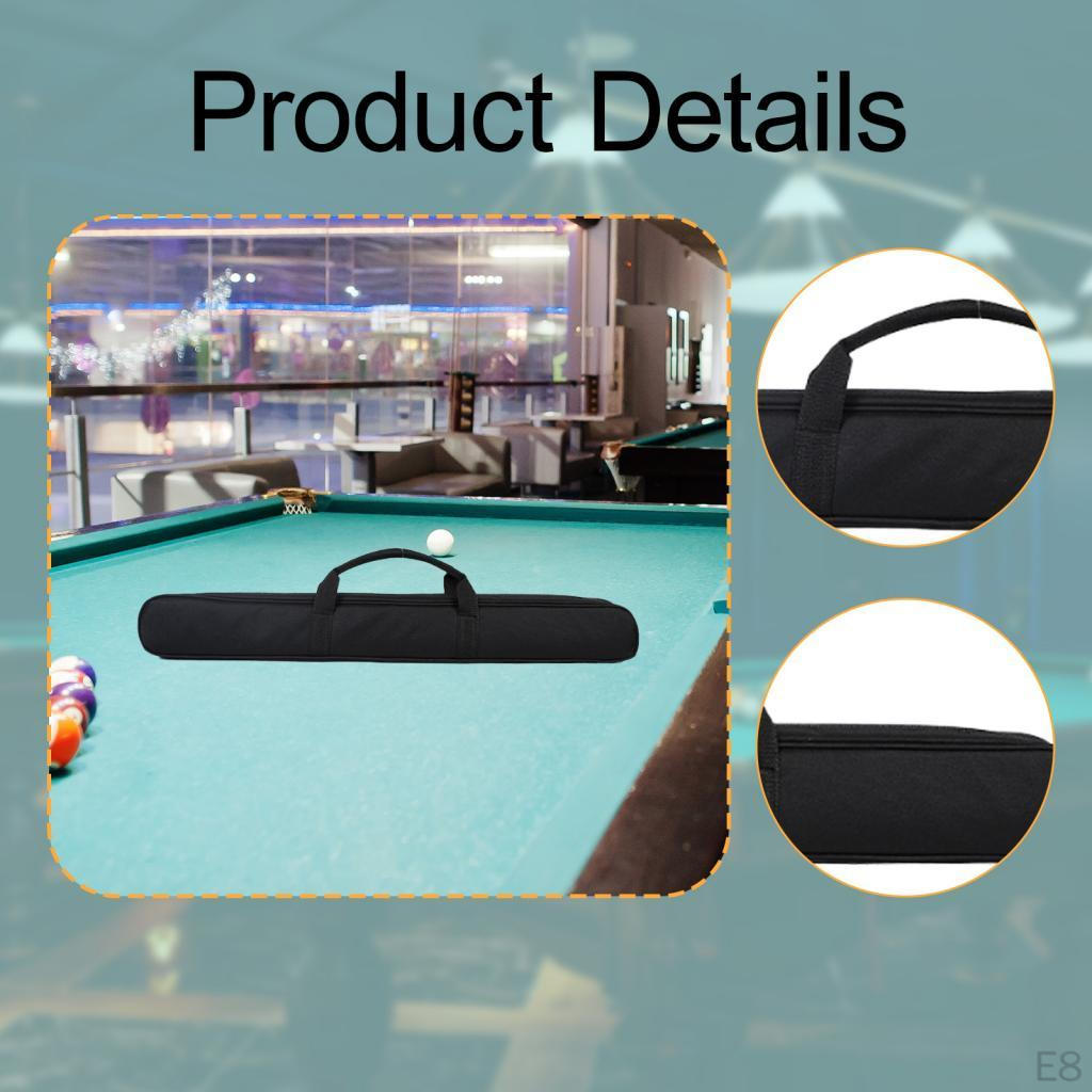 Scratch Resistant Soft Adjustable Shoulder Strap Oxford Cloth Dustproof 1/2 Double Cues Capacity