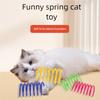 4/200Pcs Cat Spring Toy Cat Spiral Toys Interactive for Indoor Colorful Cats Plastic Springs Coil for Kitten Hunting Swatting