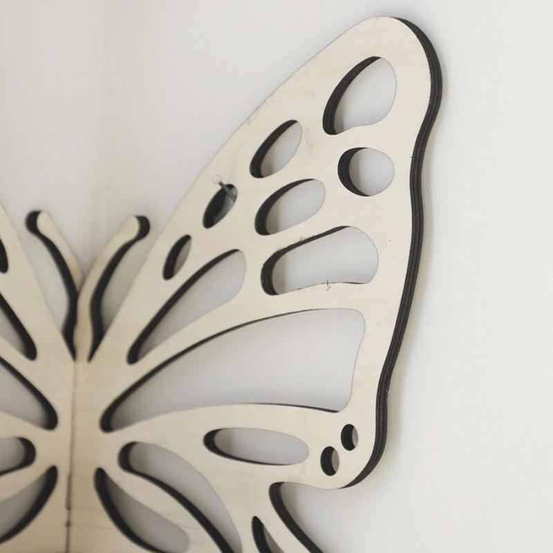 Butterfly Decor Storage Rack Wall Decor Wooden Display Shelf Butterfly Hanging Wall Organizer